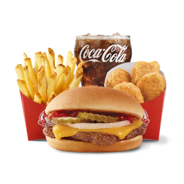 Jr. Cheeseburger,  4 For $4 Meal